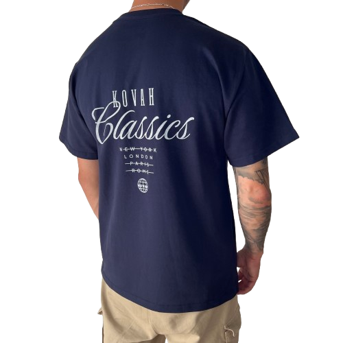 kovah classic oversized navy tee