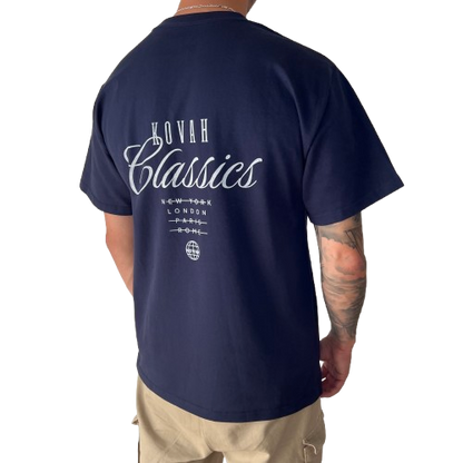 Kovah Classic Oversized Navy Tee