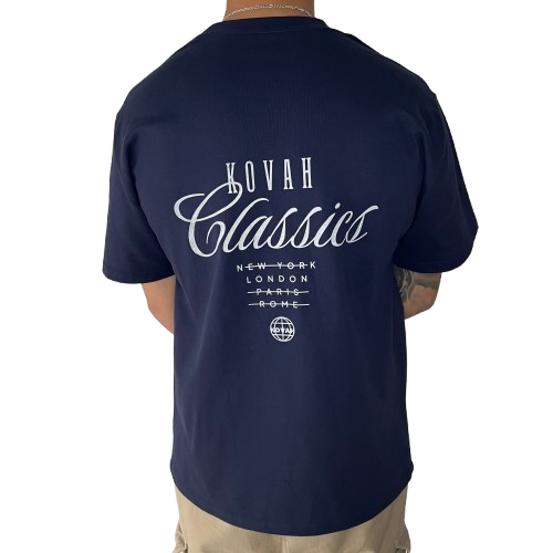 kovah classic oversized navy tee