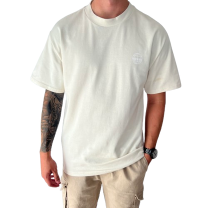 Kovah Classic Oversized Beige Tee