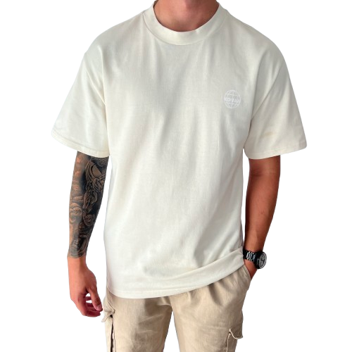 Kovah Classic Oversized Beige Tee