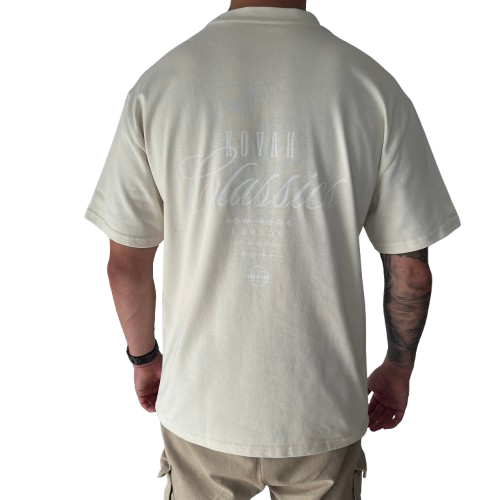 kovah classic oversized beige tee