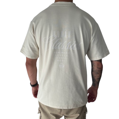 Kovah Classic Oversized Beige Tee