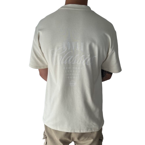 kovah classic oversized beige tee