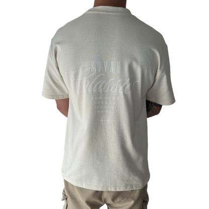 Kovah Classic Oversized Beige Tee